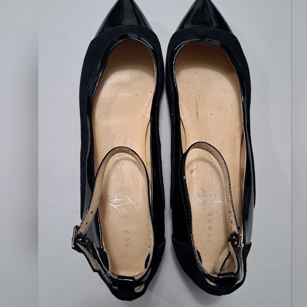 Ivanka Trump Luana Black Patent Leather Shoe    Size 9M